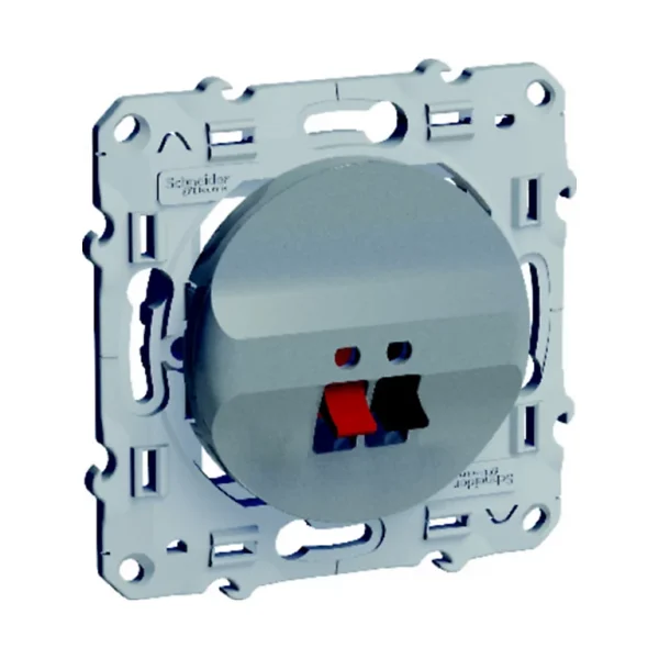 Castorama Prise Haut-parleur Schneider Electric Odace Aluminium outlet 1