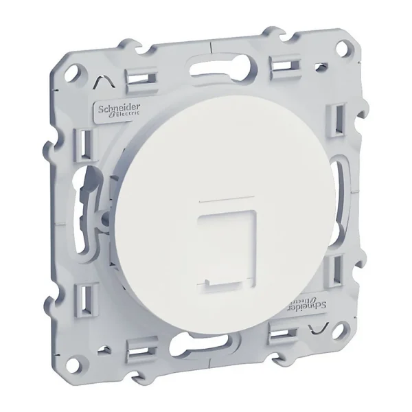 boutique pas cher Castorama Prise RJ45 Schneider Electric Odace Blanc 1