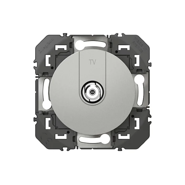 Castorama Prise TV Legrand Dooxie Aluminium Carrée prix abordable 1