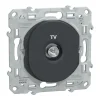 en france Castorama Prise TV Simple Schneider Electric Ovalis Anthracite 5