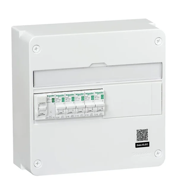 site pas cher Castorama Tableau électrique Pré-équipé 1 Rangée Schneider Electric Gamme Rési9 – 13 Modules (6 Inclus) 1