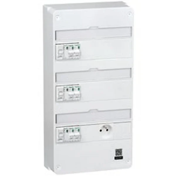 en solde Castorama Tableau électrique Pré-équipé Et Pré-câblé Schneider Electric 3 Rangées – 9 Modules + 1 Prise 1