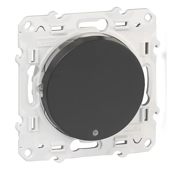 Neuve avec étiquette Castorama Va Et Vient Lumineux Schneider Electric Odace Anthracite 1