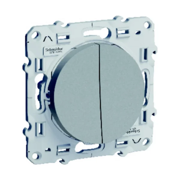 en ligne officielle Castorama Va Et Vient + Poussoir Schneider Electric Odace Aluminium 1